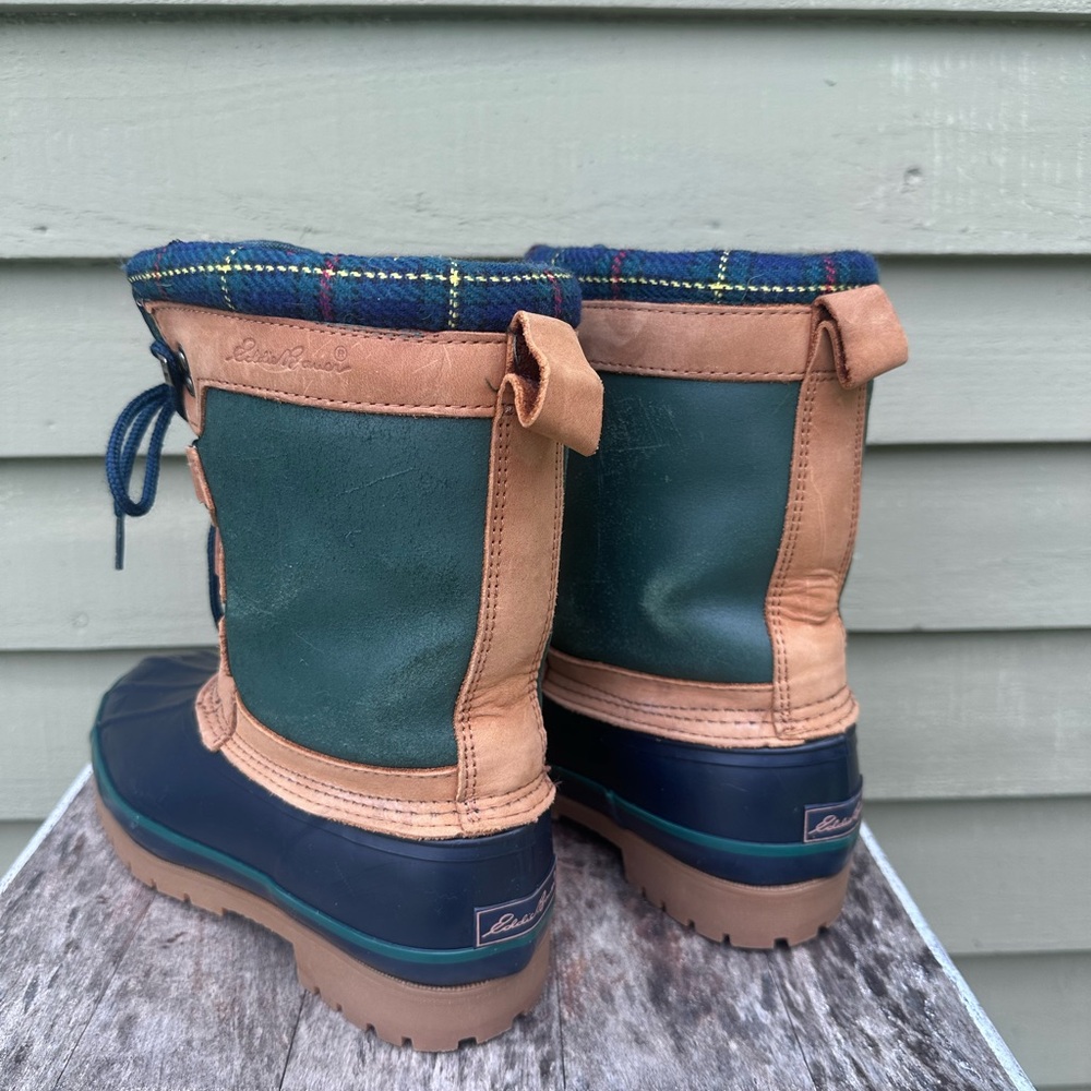 Vintage Eddie Bauer Classic Sherpa/Fleece Lined Winter Duck Boots - Picture 3 of 9